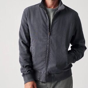 Faherty Men's navy terry Jacket XL